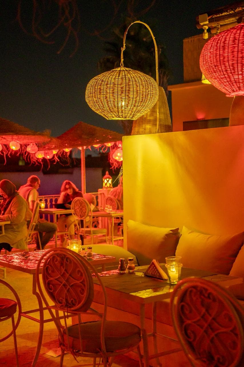 Terrasse de nuit